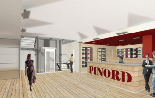 Planta baixa de les noves oficines Pinord